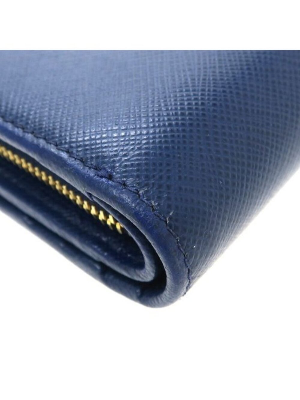 Prada Compact Wallet Blue - Picture 7 of 9